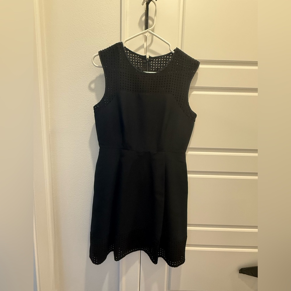 Jcrew Black Aline Sleeveless Dress, Lined, Sz 6